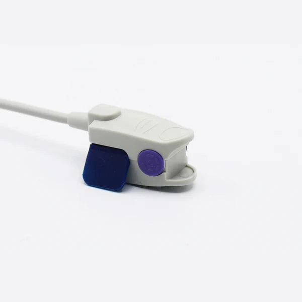 Sensor SpO2 pediátrico tipo clip de 1 m con conector de 9 pines – insumo alternativo