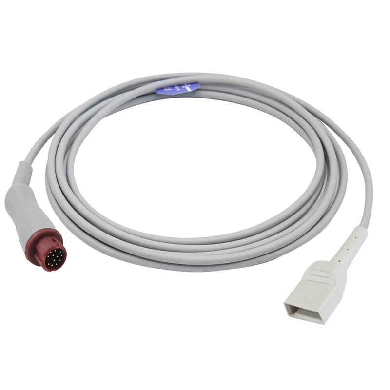 Cable adaptador de presión arterial invasiva compatible con Mindray 650-206 IBP, conector Utah.