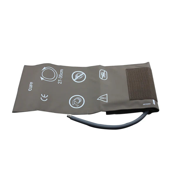 Manguito de presión arterial Philips compatible con tubo único con conector. Tamaño adulto: circunferencia del brazo de 27 a 35 cm. Aprobado por la FDA/CE.