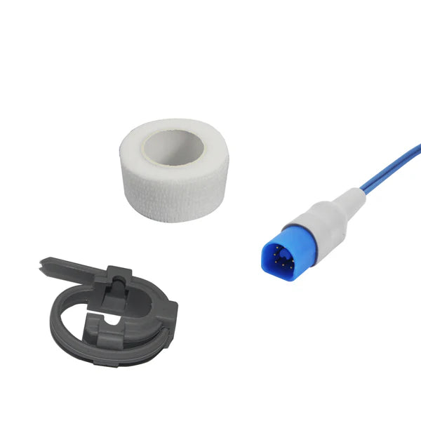 Sensor Philips Spo2 multisitio compatible, conector de 8 pines y 3m