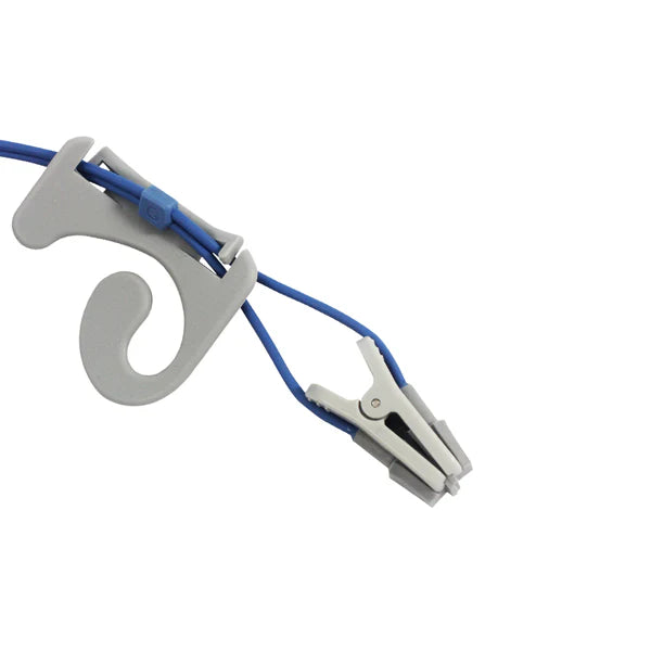Sensor Philips Spo2 compatible con clip para oreja de adulto, 3 m, conector de 8 pines