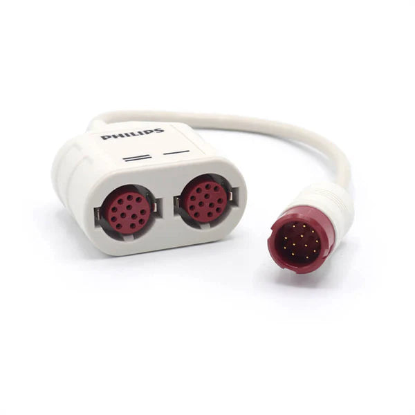 Cable adaptador de presión arterial invasiva dual compatible  Philips 989803199741