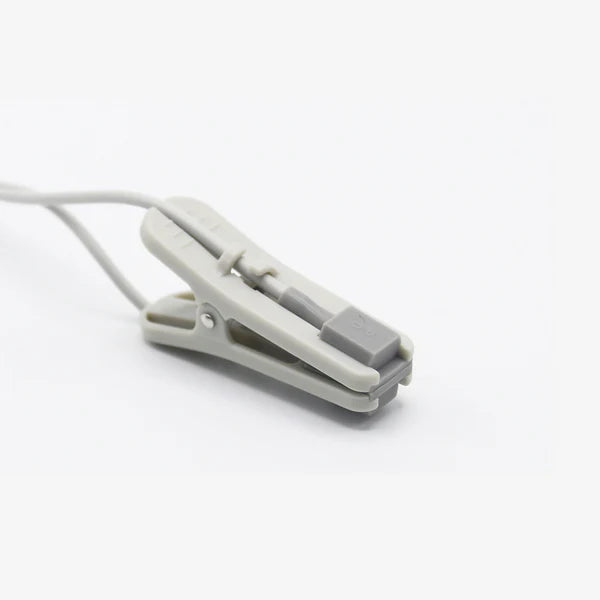 Sensor de Spo2 veterinario Mindray compatible con clip para oreja y lengua de animal, 3 m, 6 pines, conector con llave de 40°