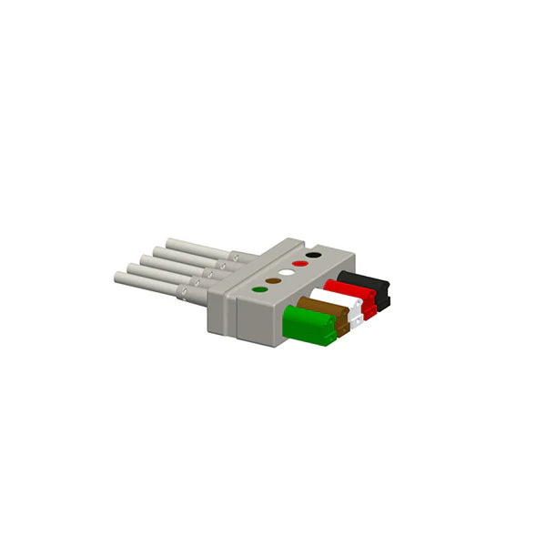 Cables de ECG de 5 derivaciones compatibles con Draeger Siemens 5956458 AHA Snap