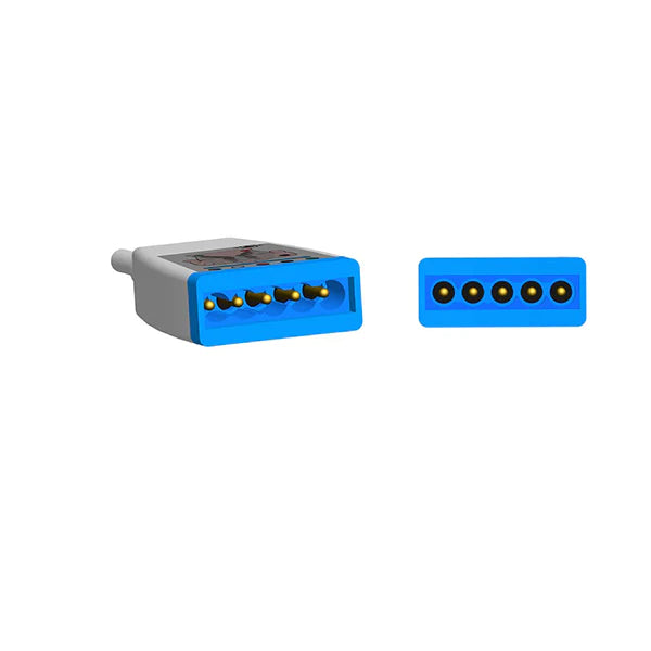 Cable troncal de ECG Philips M1668A 989803145061 compatible con conector AHA e IEC de 12 pines