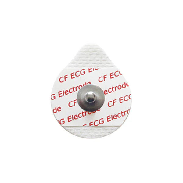 Electrodo de botón adhesivo desechable compatible con ECG/EKG, tamaño infantil, 1,3 pulgadas, juego de 50