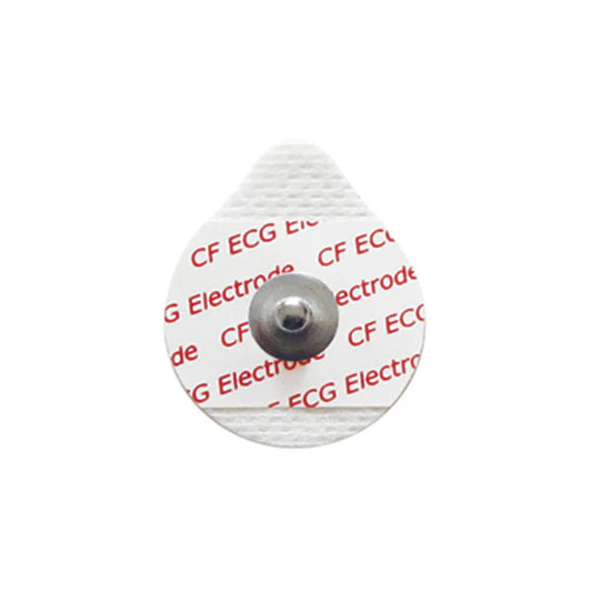 Electrodo de botón adhesivo desechable para ECG/EKG, tamaño infantil, 1,3 pulgadas, juego de 50