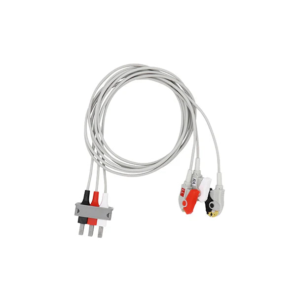 Electrocardiógrafo ECG Philips M1613A compatible con 3 cables conductores, IEC, estándar europeo, pinza/pinza