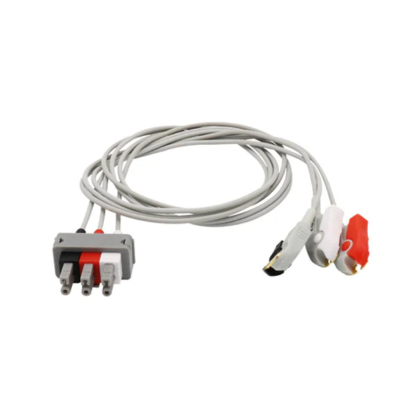 Electrocardiógrafo ECG Philips M1613A compatible con 3 cables conductores, IEC, estándar europeo, pinza/pinza