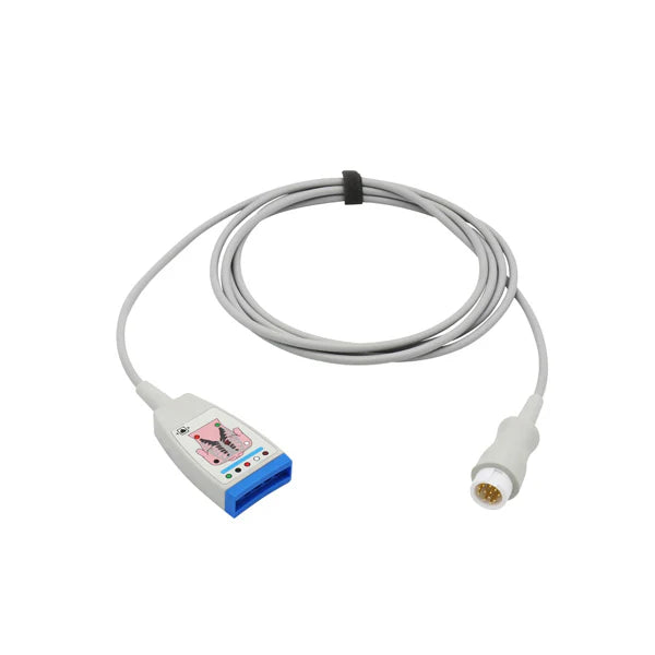 Cable troncal de ECG Philips M1668A 989803145061 compatible con conector AHA e IEC de 12 pines