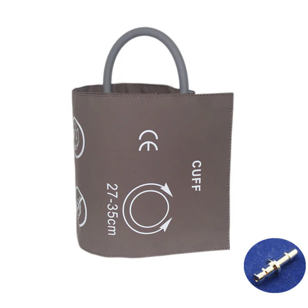 Manguito de presión arterial Philips compatible con tubo único con conector. Tamaño adulto: circunferencia del brazo de 27 a 35 cm. Aprobado por la FDA/CE.