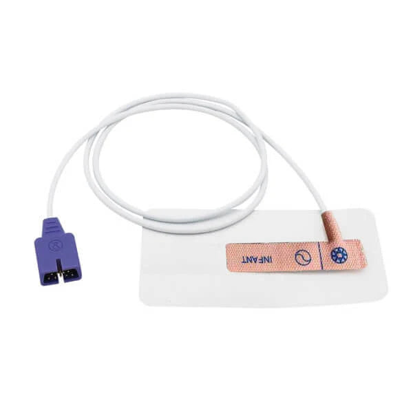 Sensor de Spo2 desechable Nellcor MAX-I para bebés, compatible, de 1 m, con conector de 9 pines, paquete de 12