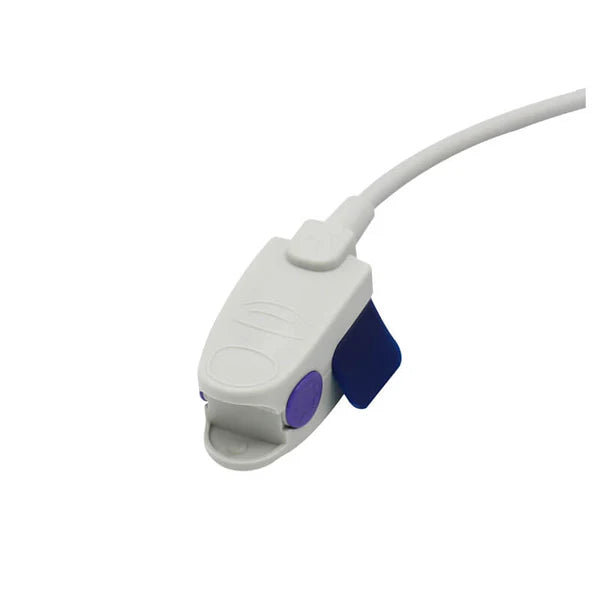 Sensor Spo2 pediátrico compatible con Datex-Ohmeda PR-A120-1017 con clip de 3m y conector de 7 pines.