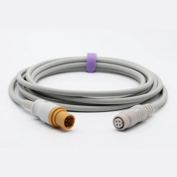 Cable adaptador Drager Siemens IBP compatible con transductor B. Conector Braun