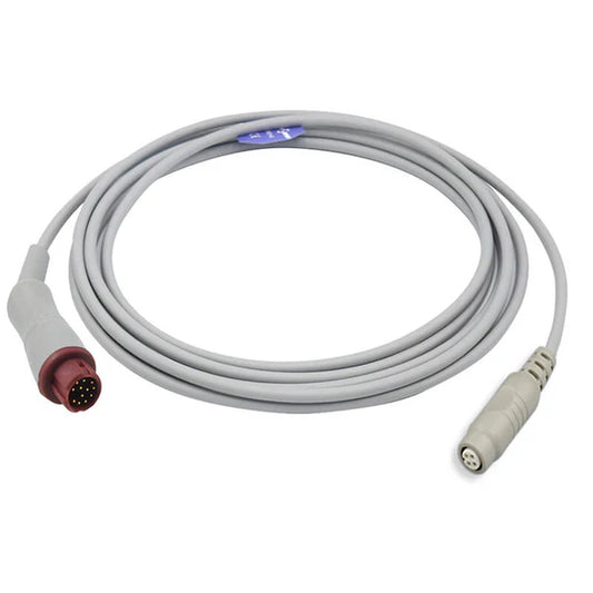 Cable adaptador de presión arterial invasiva para Mindray IBP, conector B. Braun, cable de presión arterial invasiva