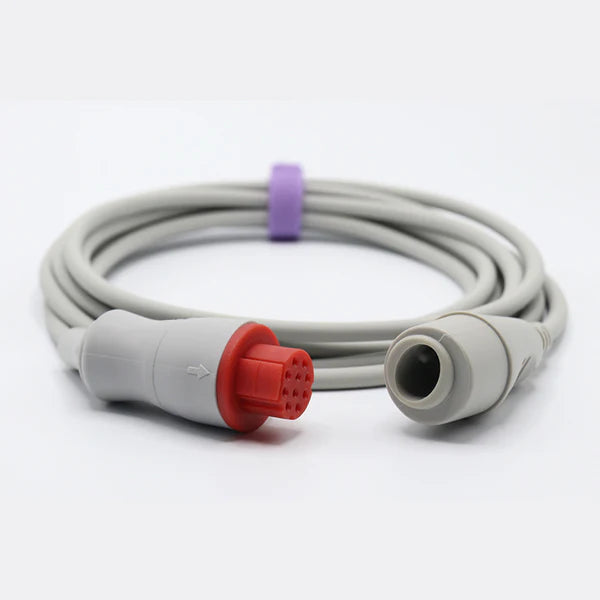 Cable adaptador Datex-Ohmeda IBP compatible con conector Edwards