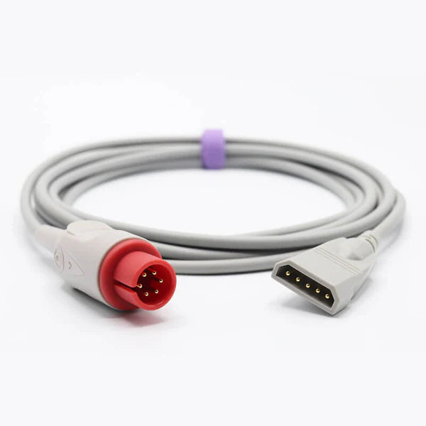 Cable adaptador AAMI IBP compatible con conector PVB general de 6 pines