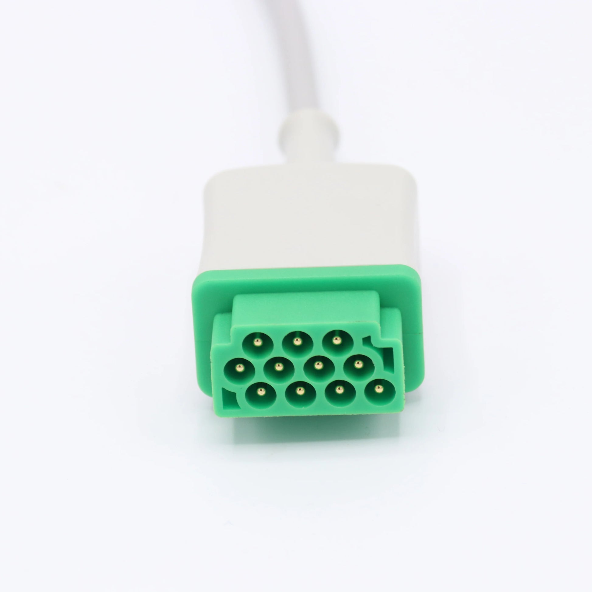 Cable de ECG Marquette compatible con 5 derivaciones AHA de 11 pines con conector de pinza/pinza