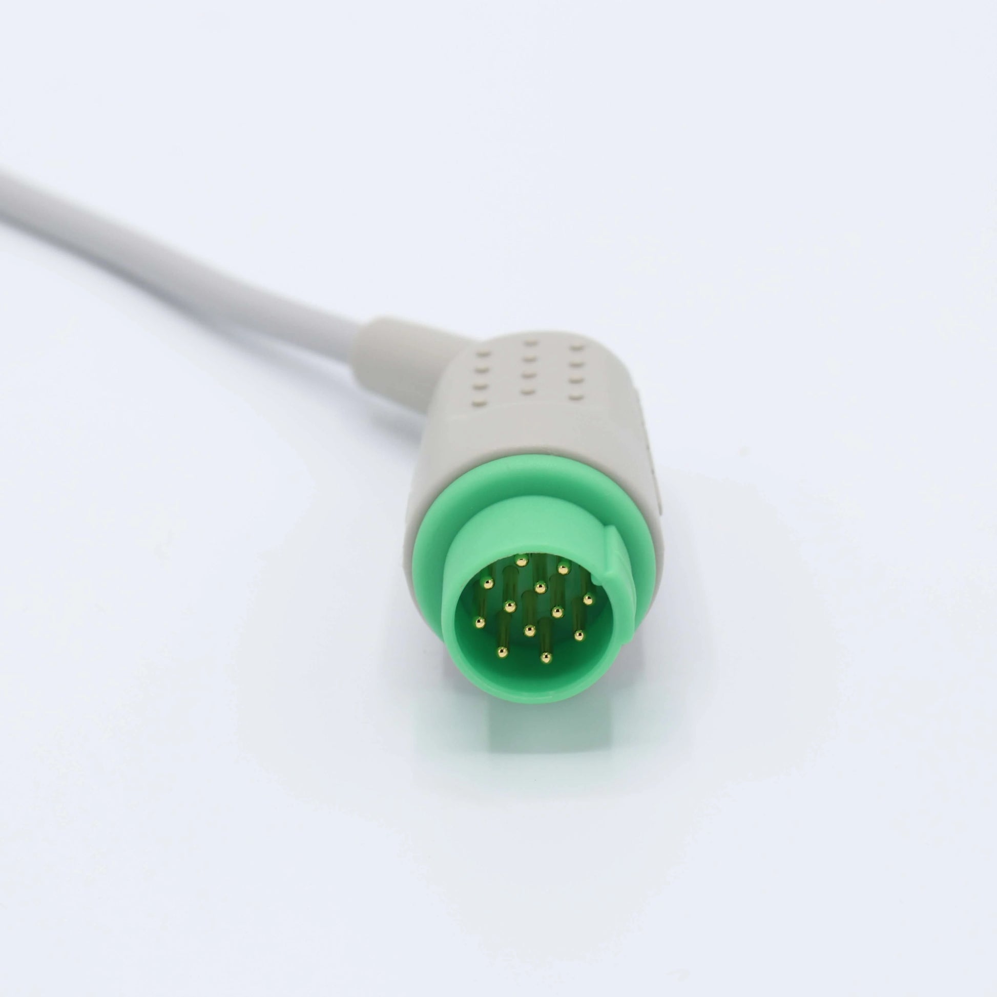 Cable de ECG Biolight compatible con 3 derivaciones AHA de 12 pines con conector de pinza