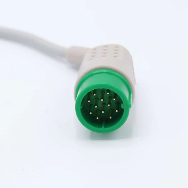 Cable de ECG de 3 derivaciones con conector de pinza AHA compatible con Medtronic-Physio Control