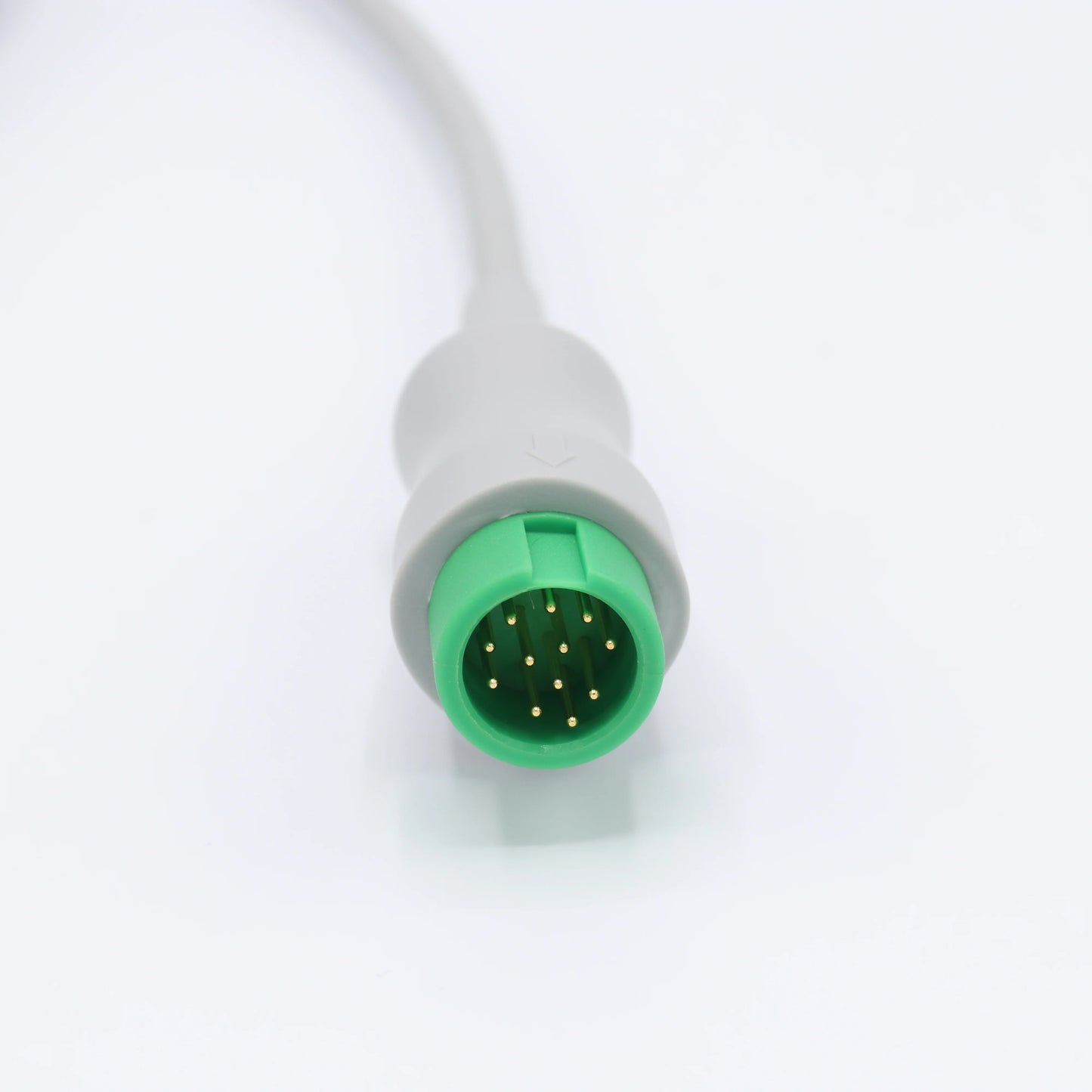 Cable de ECG para Mindray 043-000487-01, 3 derivaciones, conector a presión de 12 pines, estándar AHA