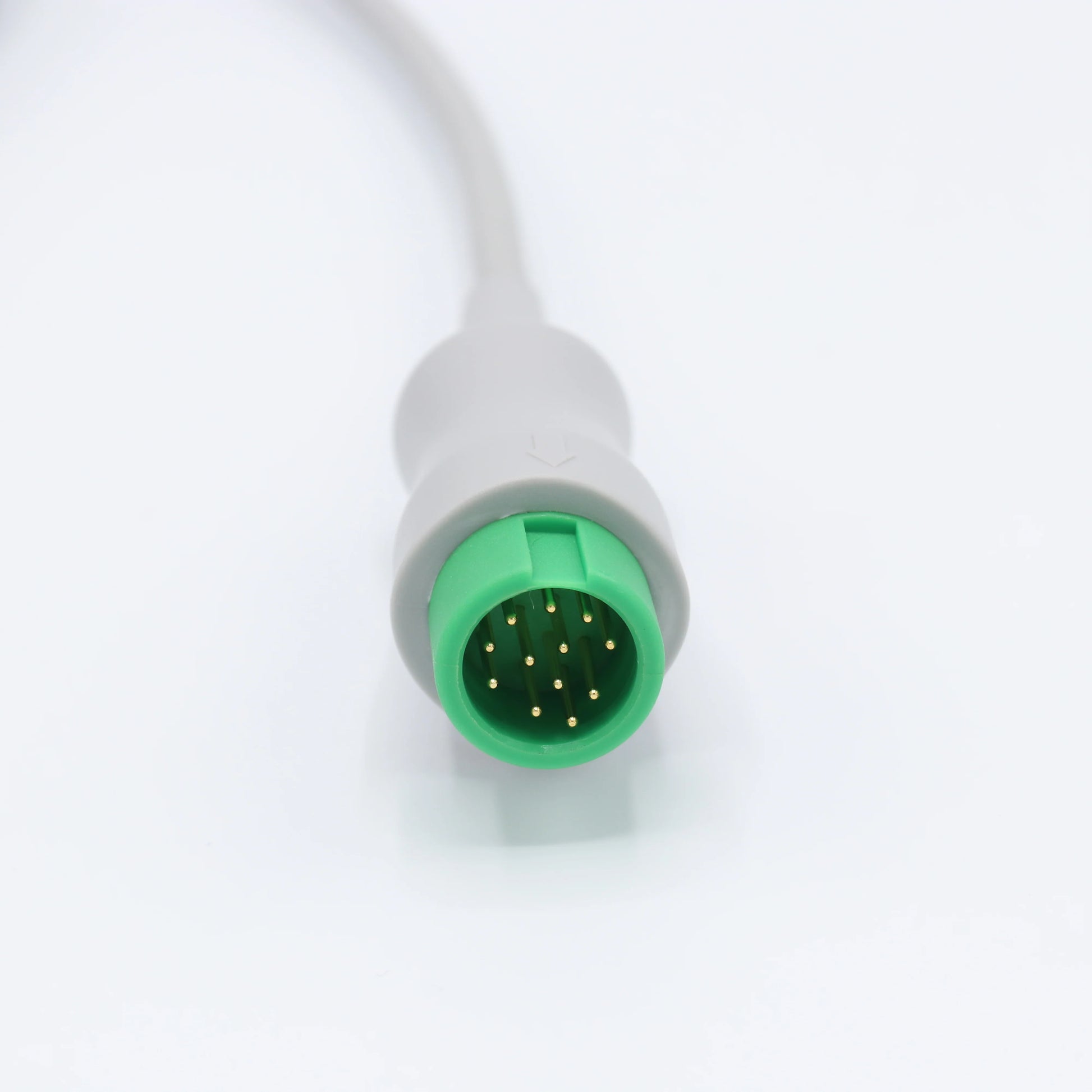 Cable de ECG compatible con Mindray, 3 derivaciones, conector estándar AHA de 12 pines.