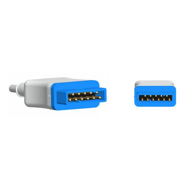 Sensor Spo2 GE Datex-Ohmeda compatible con sensor lingual veterinario de oído y lengua, 3 m, conector de 11 pines