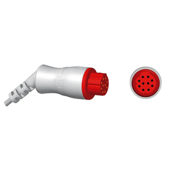 Cable adaptador Datex-Ohmeda IBP compatible con conector Edwards