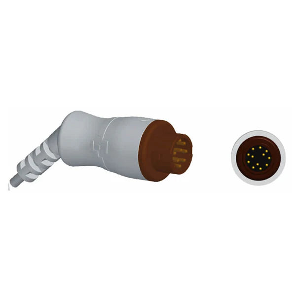 Cable adaptador de presión arterial invasiva compatible con Mindray IBP, conector B. Braun, cable de presión arterial invasiva