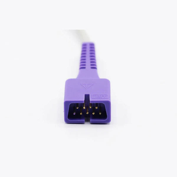 Sensor Nellcor Spo2 pediátrico suave de 1m y conector de 9 pines compatible