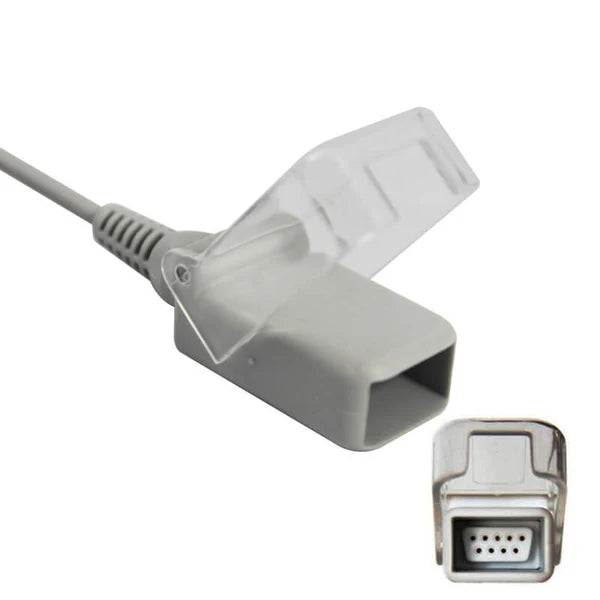 Cable de extensión adaptador SpO2 compatible con Philips-HP-Agilent Masimo Technology de 8 pines y 3m
