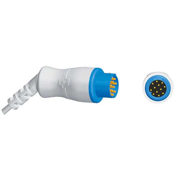 Sensor de SpO2 Biolight compatible con clip para oreja de adulto, 3 m, conector de 12 pines