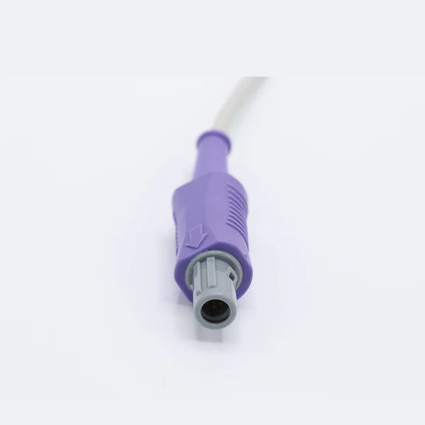 Sensor de Spo2 veterinario Mindray compatible con clip para oreja y lengua de animal, 3 m, 6 pines, conector con llave de 40°