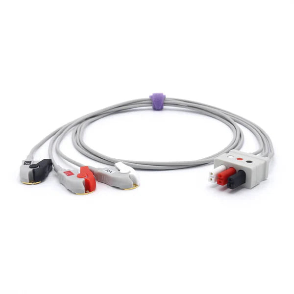 Cable de pinza/pinza AHA compatible con Draeger ECG 3 cables MP03412