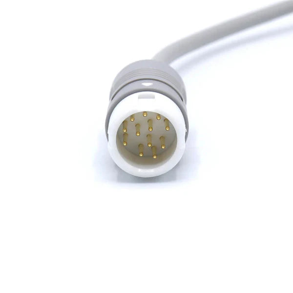 Cable de ECG Alternativo compatible con Philips M1981A  3 derivaciones, conector de pinza AHA