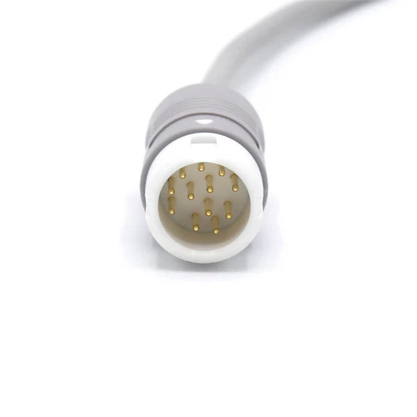 Cable troncal de ECG Philips compatible M1510A de 3 conductores a conector IEC de 12 pines