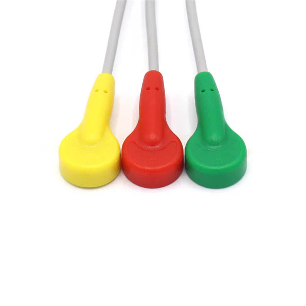 Cable de ECG Philips compatible con 3 derivaciones, conector IEC estándar europeo.
