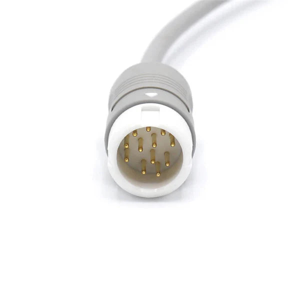 Cable de ECG Philips compatible con 3 derivaciones, conector IEC estándar europeo.