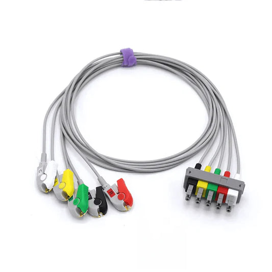 Cable de pinza/pinza Alternativo compatible con Philips ECG de 5 derivaciones compatible con la norma europea IEC