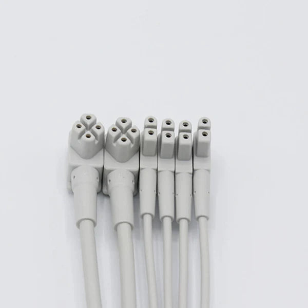 Electrocardiograma Philips 989803151631 compatible con 10 cables conductores IEC, conector banana de 4,0 mm.