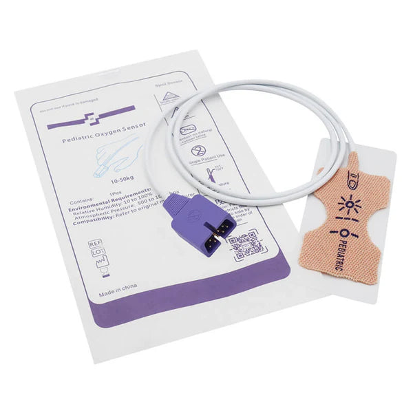 Sonda desechable Nellcor Spo2 MAX-P de 9 pines para pediatricos (paquete de 12)
