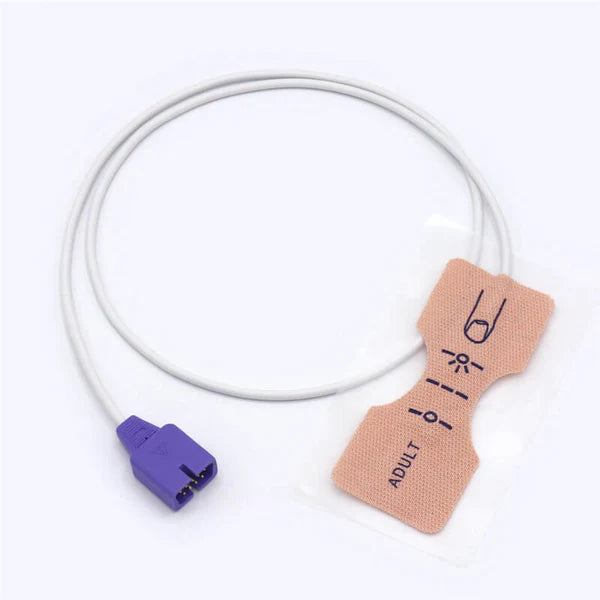 Sonda de sensor de Spo2 desechable Nellcor MAX-A para adultos, compatible, 9 pines, paquete de 12