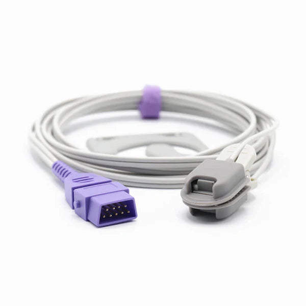 Sensor de SpO2 Armstrong Medical compatible con clip de oreja para adultos con conector de 9 pines
