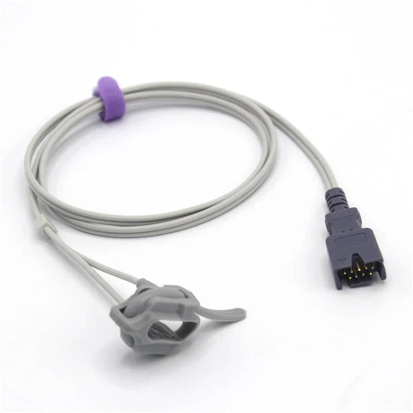 Sensor SpO2 neonatal con envoltorio de 1 m y conector de 9 pines – insumo alternativo