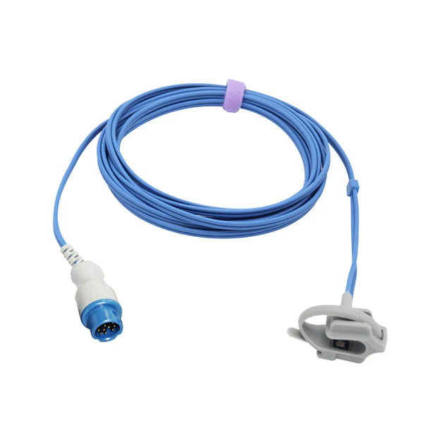 Sensor Spo2 compatible con Philips Neonate Wrap de 3m y conector de 12 pines