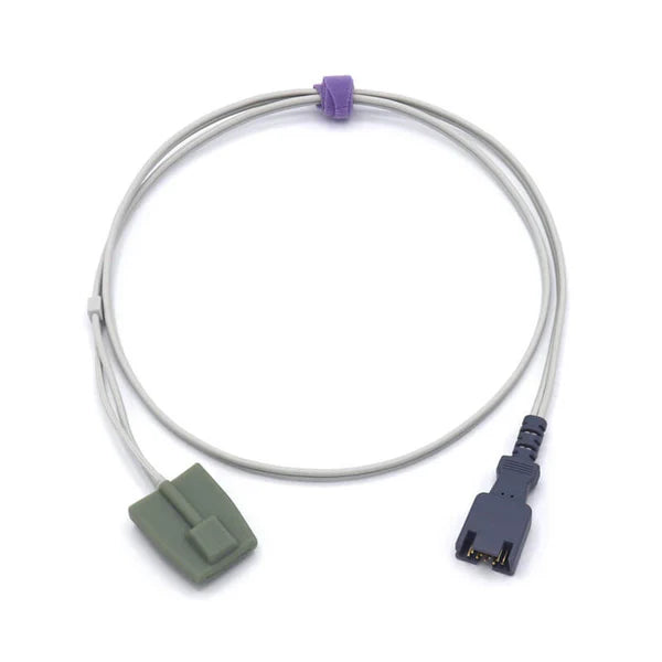 Sensor SpO2 pediátrico tipo suave de 1 m con conector de 9 pines – insumo alternativo