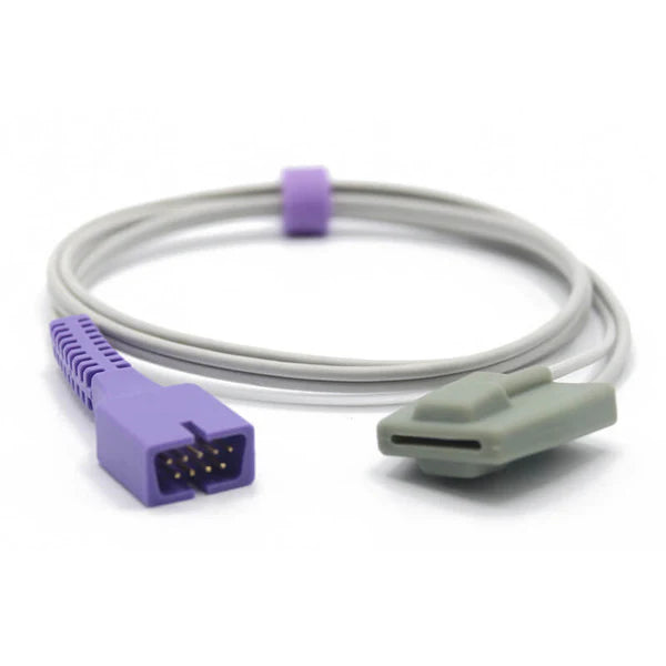 Sensor Nellcor Spo2 pediátrico suave de 1m y conector de 9 pines compatible