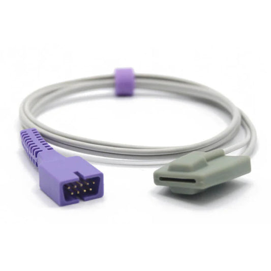 Sensor Nellcor Spo2 pediátrico suave de 1m y conector de 9 pines compatible