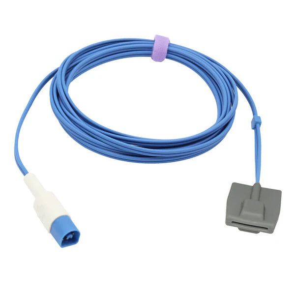 Sensor SpO2 pediátrico tipo suave de 3 m con conector de 8 pines para monitores Philips