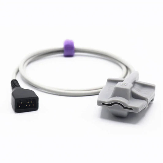 Sensor de Spo2 para adultos Nonin 8000AA, de dedo suave, 1 m, conector de 7 pines